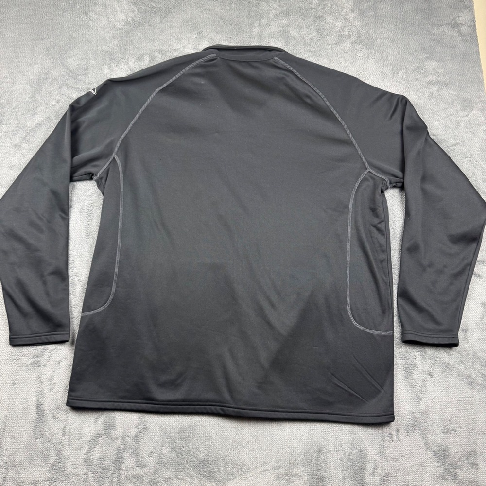 Eddie Bauer Mens 3XL Black Full Zip Performance Fleece Jacket Foodservice Logo - Picture 4 of 6